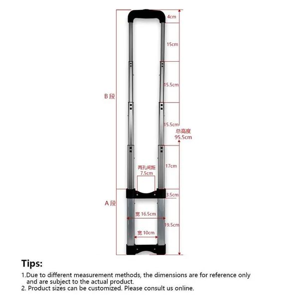 Customized Aluminum Alloy Material Factory Wholesale of Telescopic Pull Rod Accessories for Toolboxes and Suitcases photo-2