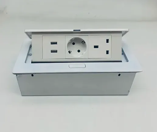 Waterproof EU Power Ground Socket Slow Pop-up Hidden Floor Socket with Low Price