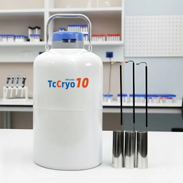 Bangladesh 10L Semen Storage TcCryo Liquid Nitrogen Sperm Tank Manufacture
