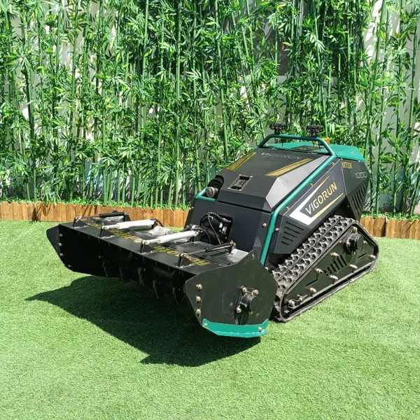 Vigorun Tech MTSK1000 Robot Grass Cutter Automatic Caterpillar 764CC Gasoline Engine Forstmulcher Forestier