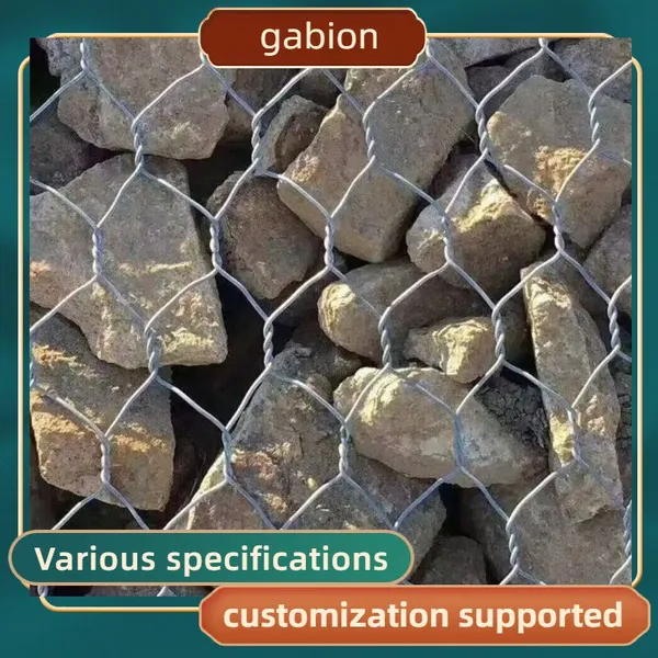 Reinforced Selvage Gabion Basket High Shear Strength Bridge Abutment Scour Protection photo-1