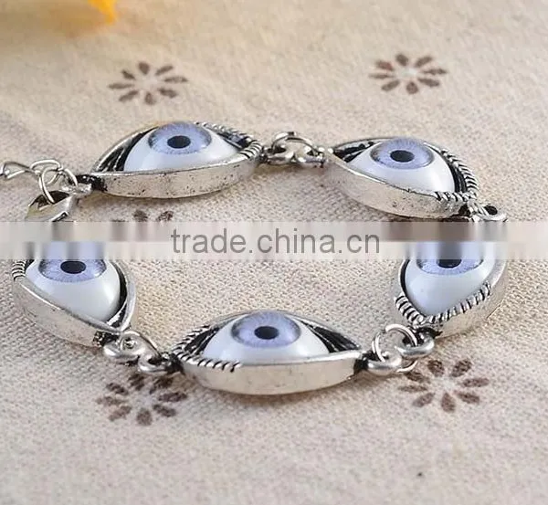Fashion Vintage Eye Women's Alloy Charm Bracelet Personality Weave Bracelet photo-4