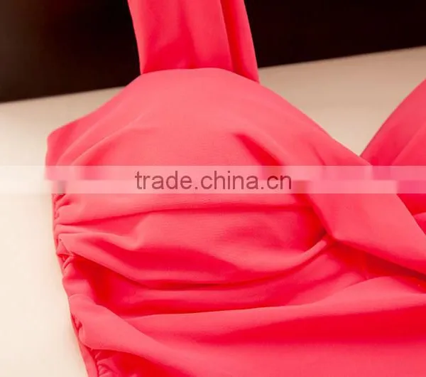 2016 High Quality Lady Swimsuit Dress Nylon With Lycra Swimming Suit photo-4