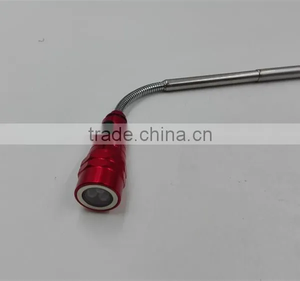 Telescopic Aluminum 3led Flashlight Magnet Tool Pick Up Telescopic Flashlight photo-3