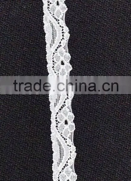Top Quality Beautiful Stretch Lace Stocks in White Color