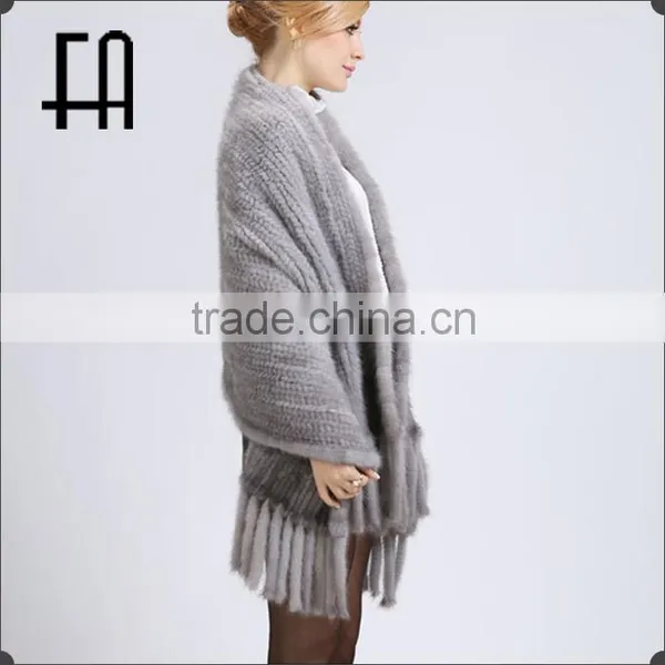 Factory Direct Wholesale Price Mink Knitted Fur Scarf /mink Fur Scarf photo-3