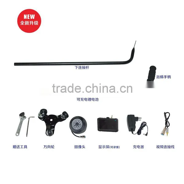 MCD-V3D Portable Three Wheels Security Check Under Car Inspection Camera ,DVR Function Under Vehicle Search Camera photo-2