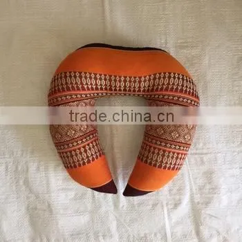 Dobbytex Travel Neck Kid Pillow Thai Traditional Orange Pattern DBTTNP1005