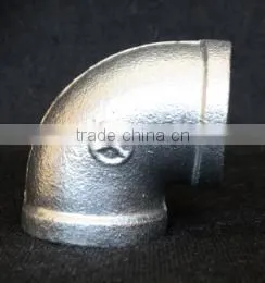 Galvanized Malleable Cast Iron Pipe Fittings 90degree BS STANDARD Pipe Fitting Elbow photo-5