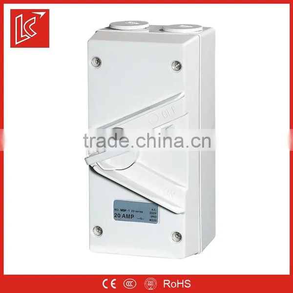 High Quality IP66 PC/ABS Weather Protected Isolating Switches, Isolator Switch 240v 1p 2p 3p 4p 63A photo-2
