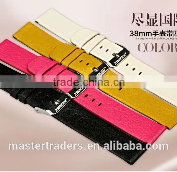 Original Jisoncase Genuine Leather Watch Band 38MM Buckle Watch Strap For Apple Watch MT-3409 photo-2