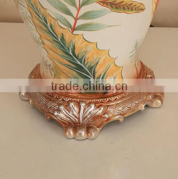 Beige Lamp Shade Fabric With Ceramic Lamp photo-5
