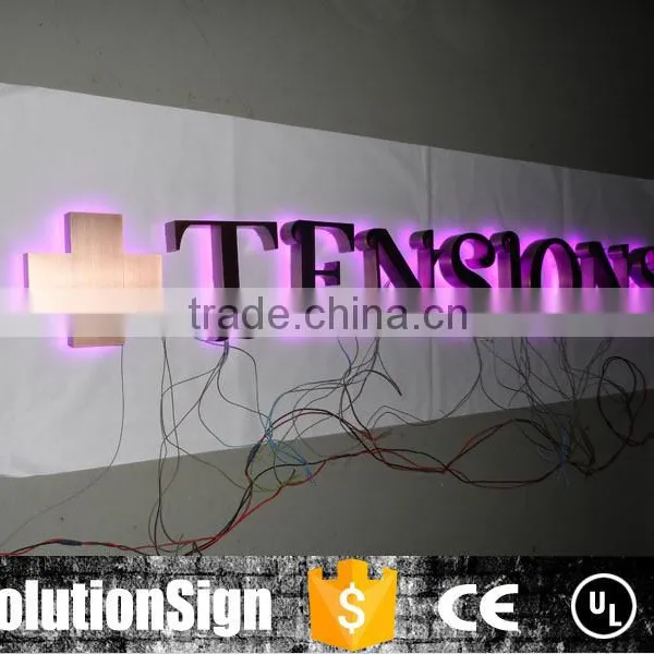 Waterproof Outdoor Advertising RGB Led Lighting Backlit Metal Letter Signs photo-4