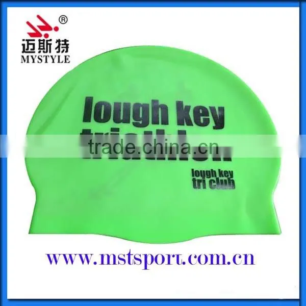 Water Sport Unique Aqua Silicone Swimming Caps/waterproof Swimming Caps photo-3