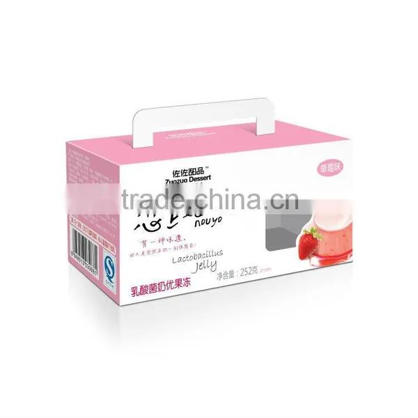 252g Strawberry Mango Coconut Milk Flavor Lactobacillus Nouyo Fruit Cup Jelly photo-3