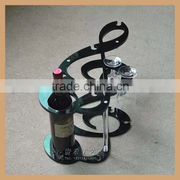 Acrylic Wine Rack Black Color photo-3