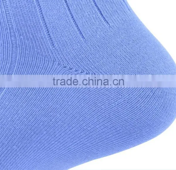 High Quality Pure Cotton Blank Color Dress Crew Socks Men photo-5
