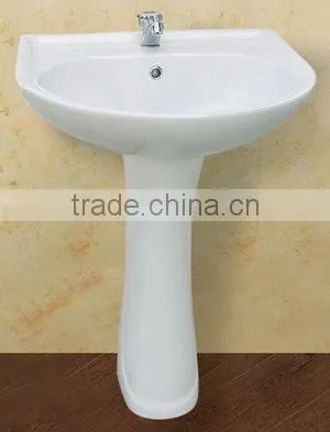 FH7 Washbasin With Full Pedestal Sanitary Ware Ceramic Bathroom Design