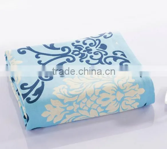 Warm Colourful Cotton Blanket,beautiful Jacquard and Soft Handfeeling Towel Blanket photo-2