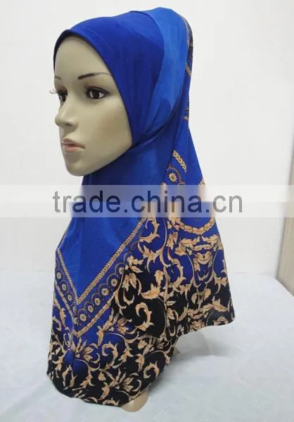 H294 Latest Muslim Hijab With Beautiful Prints,muslim Scarf photo-2