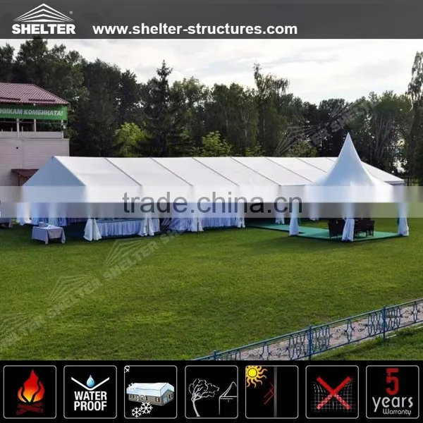 China Best Wholesale Outdoor Mixed Party Wedding Marquee Tents With High Peak for Sale in Europe photo-2