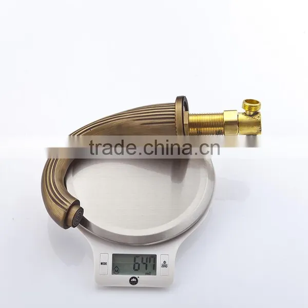 Double Handle 3-pc Swan Bath-tub Basin Mixer Tap