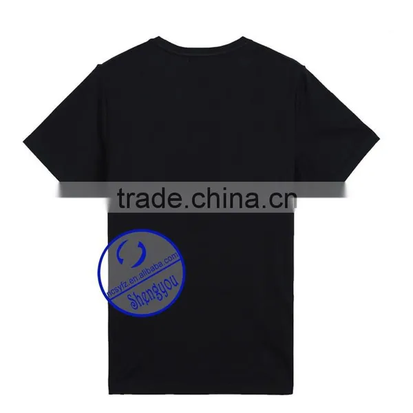 Wholesale Printed Cotton Custom Mens T-shirt With Side Zip photo-2