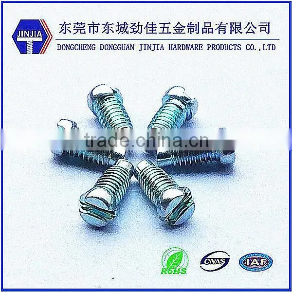 Slotted Cup Head Environmental Mchine Screws With Blue Color