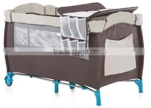Good Quality Second Layer Baby Playpen Travel Cot Baby Crib European Standard EN716 Playpen photo-2