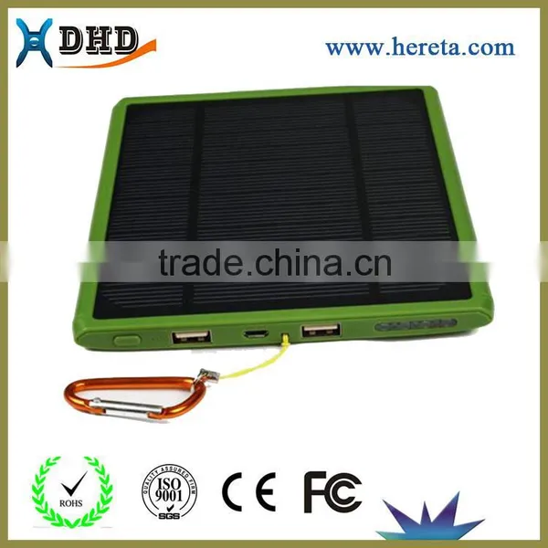Newest Style 30000mah Dual Usb Portable Solar Panel Power Bank