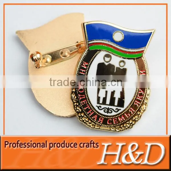 Stoving Varnish Plated Metal Pin Badge photo-4