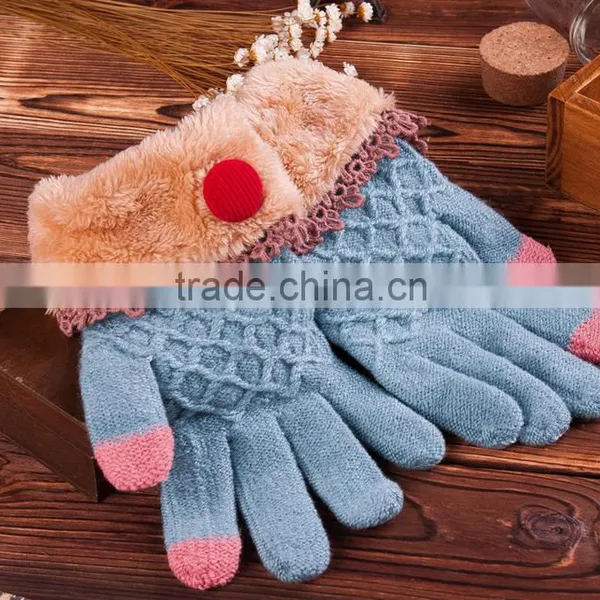 Best Seller Colourful Design Touch Screen Gloves For Christmas photo-3