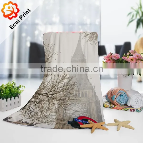 Hotel Good Water Absorption Micro Fiber Dye Sublimation Bathtowel