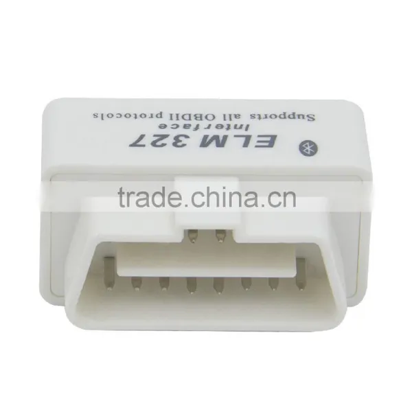 New Design SUPER ELM327 Bluetooth OBD2 V2.1 White Smart Car Diagnostic Interface Wireless Scan Tool photo-3