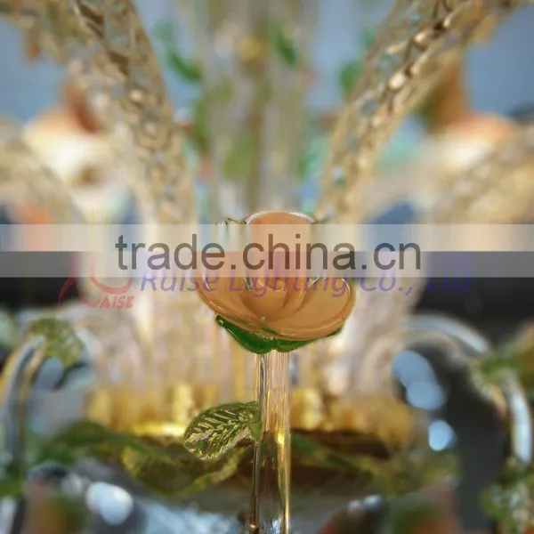 Fully Hand Crafted Flower Shape Crystal Chandelier photo-2