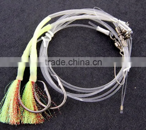 Groper Heavy Duty Rigs Two Flasher 13/0 Recurve Circle Hooks Effective on Other Deep Water Fish photo-6