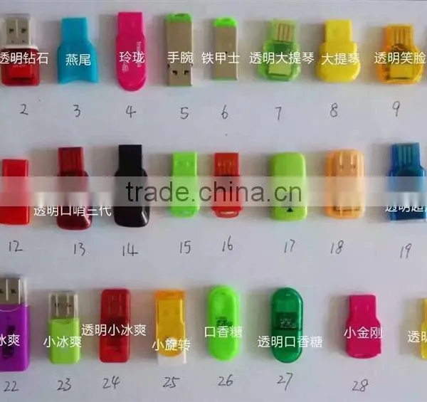 hot USB mini 2.0 TF Card Reader
