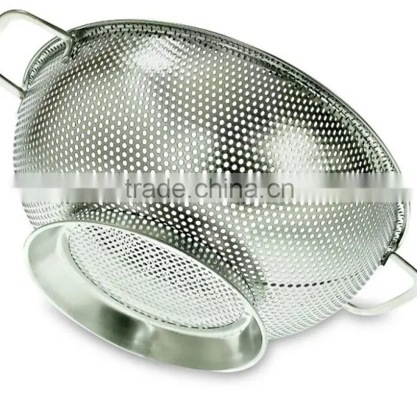 Stainless Steel 3 Qrt Kitchen Strainer With Large Stable Base