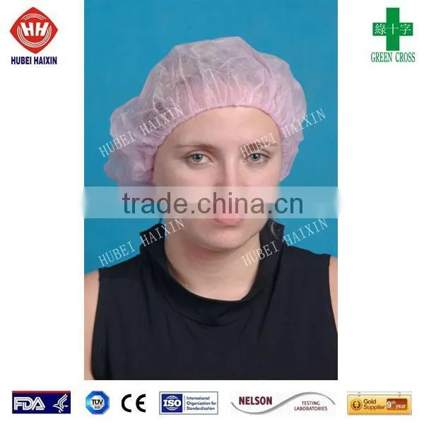 Disposable Non Woven Hair Nets Colorful, Crimps Cap, Bouffant Cap photo-3