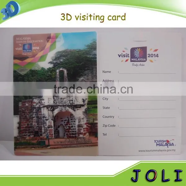 China Factory 4C Offset Pet Lenticular 3d Visiting Card Printing photo-3