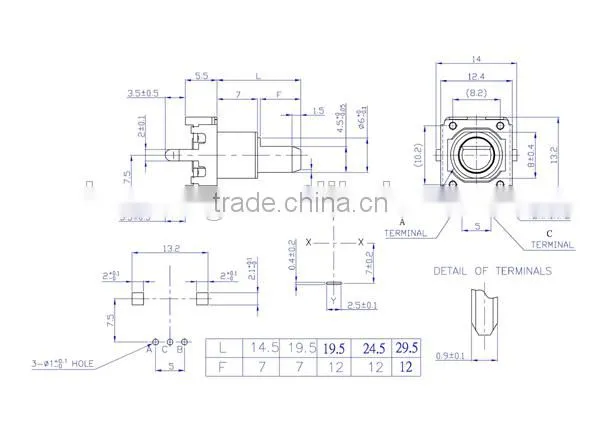 HW-12EN7H24M Rotary Encoder With Flat Shaft Electric 12&24 Detents Rotary Encoder photo-2