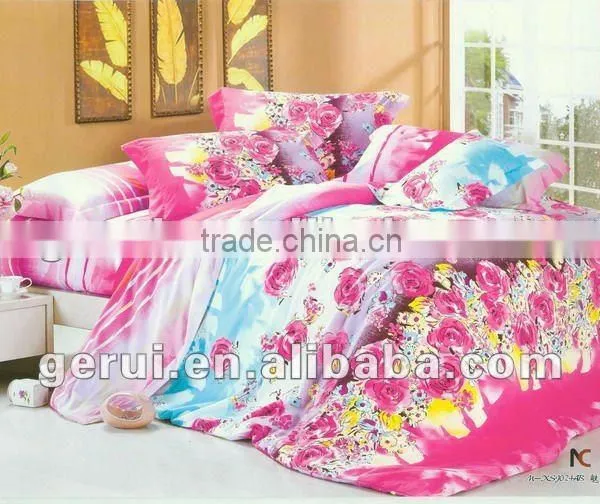 2013 New Designs Cotton Abrasive Reactive Printing Fabric Bedding Fabric Bedding Sets