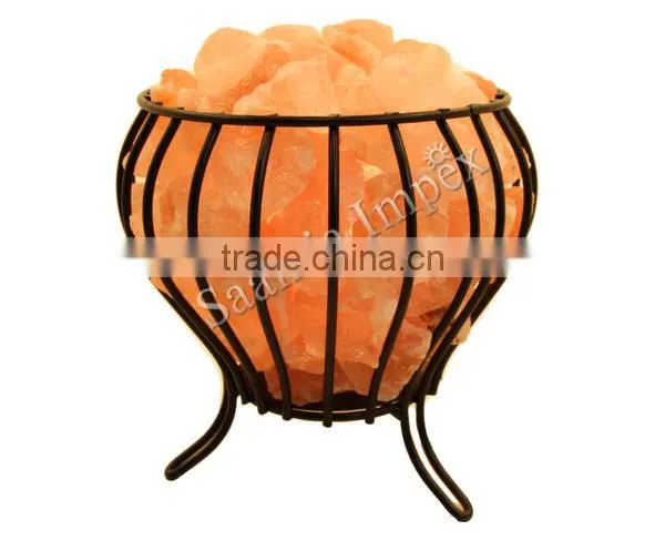 Wrought Iron Salt Basket Bowl