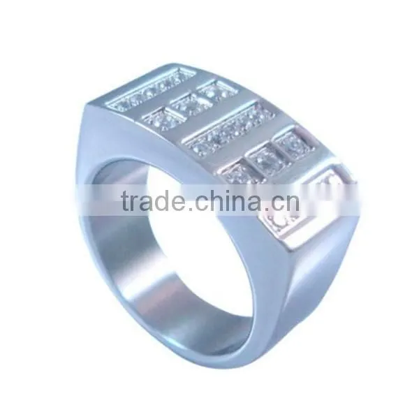 High Quality 316l Stainless Steel Ring Band Ring Sliver Ring for Men photo-3
