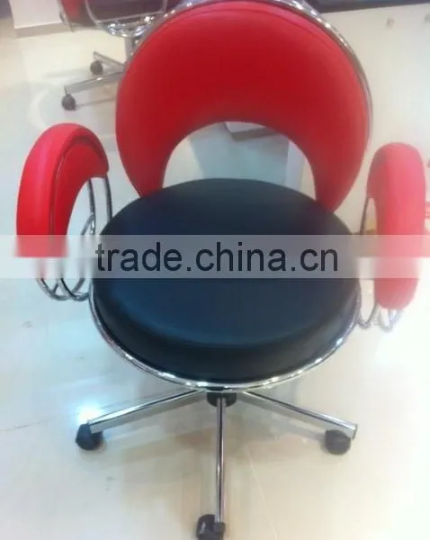 PU Bar Stool, Adjustable Swivel Bar Stool for Nail Salon SK-E11 (H) photo-3