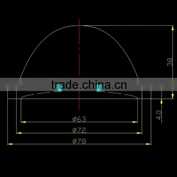 60 Degree Anti-glare High Bay Glass Lens photo-4