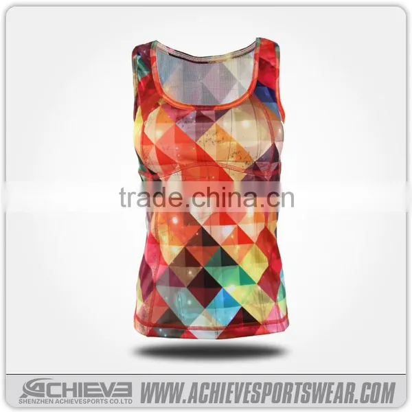 Custom 2016 Hot Sale Yoga Ladies Jerseys Sublimatiion Printing Sport Yoga Wear photo-2