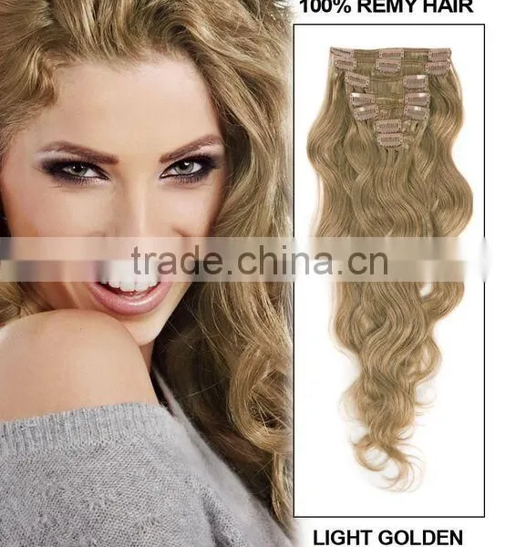 2015 Clip on Hair 100% Human Hair photo-6