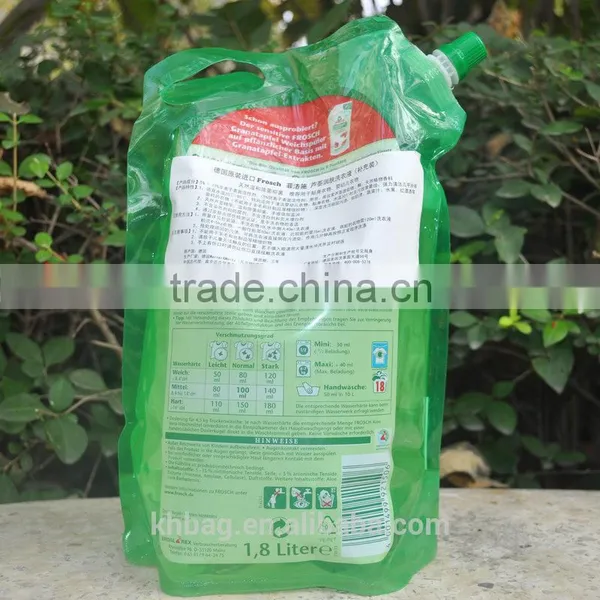 Plastic Spout Pouch Bag For Liquit Detergent photo-2