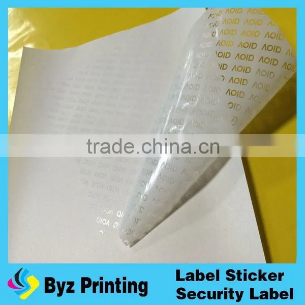 High Residue Warranty Open Void Sticker/cosmetic Label photo-2